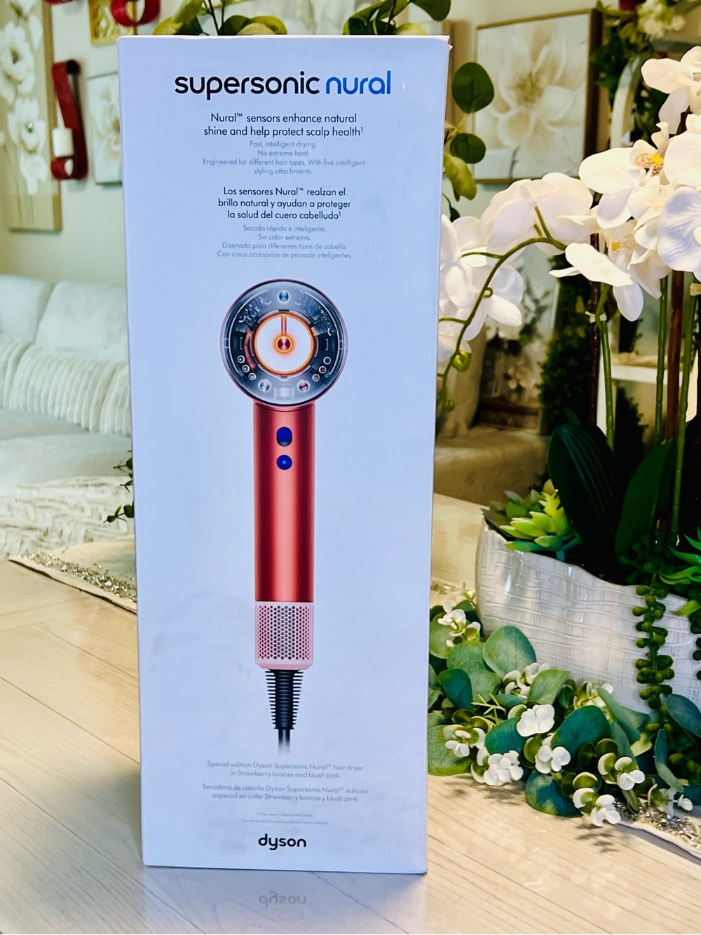 Dyson Supersonic Nural Hair Dryer - Strawberry Bronze & Blush Pink (NEW)